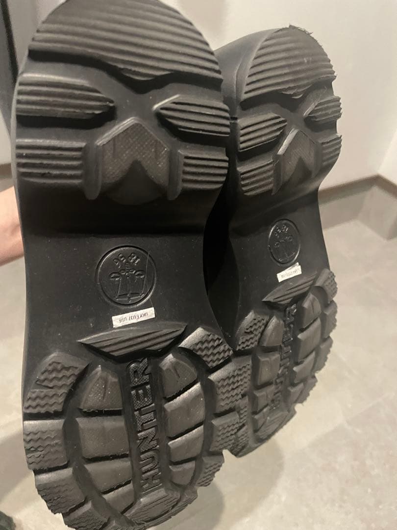 HUNTER エクスプローラー アンクル ジップ フラットフォームブーツ