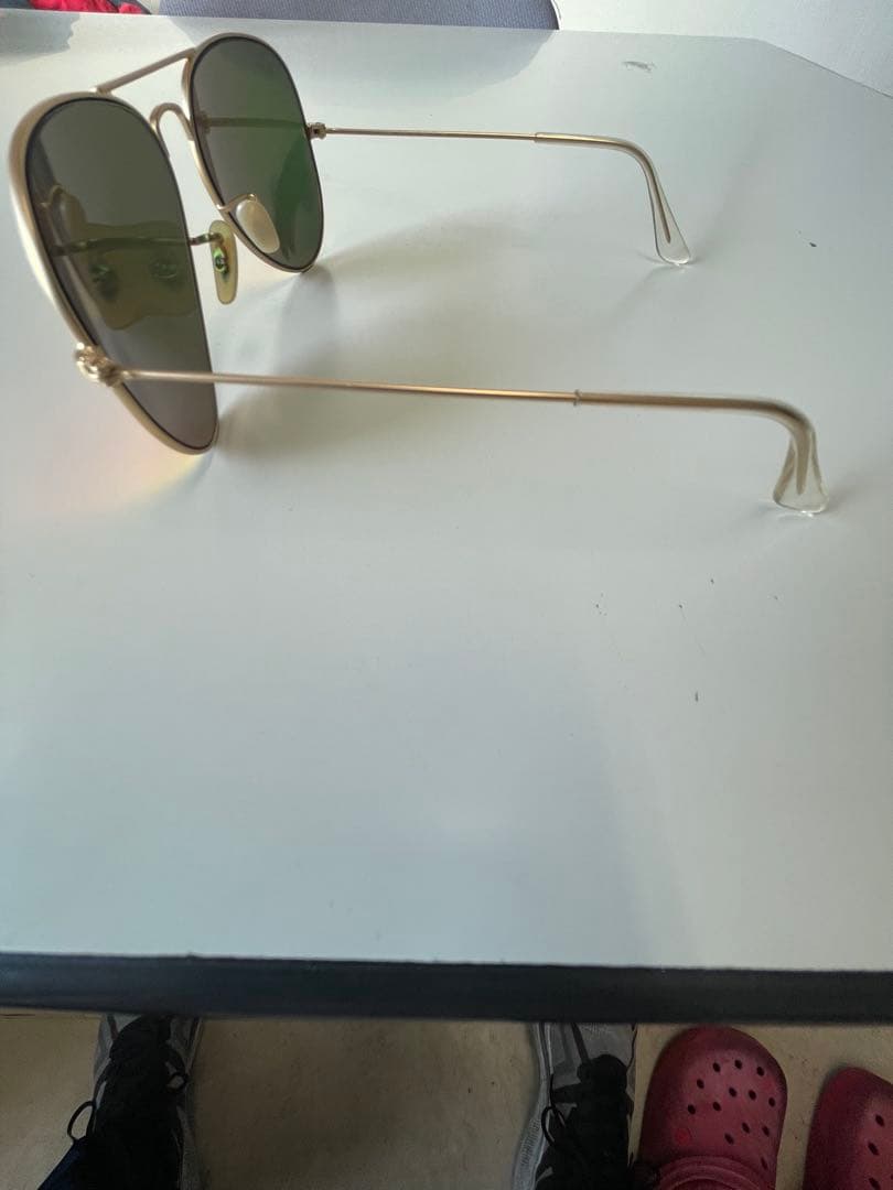 Ray-Ban アビエイター サングラス オレンジ