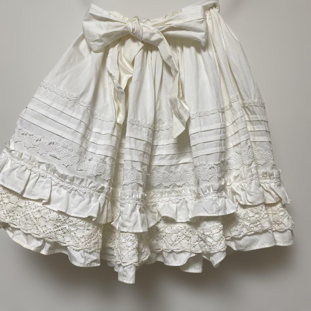 BABY THE STARS SHINE BRIGHTフリル付きホワイトスカート