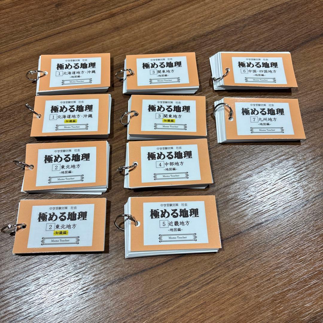 Mama Teacher ママティーチャー　極める地理　セット　中学受験