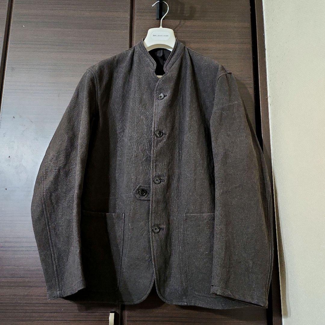 a2 良品 PHIGVEL 麻混 マオカラー ジャケット 1