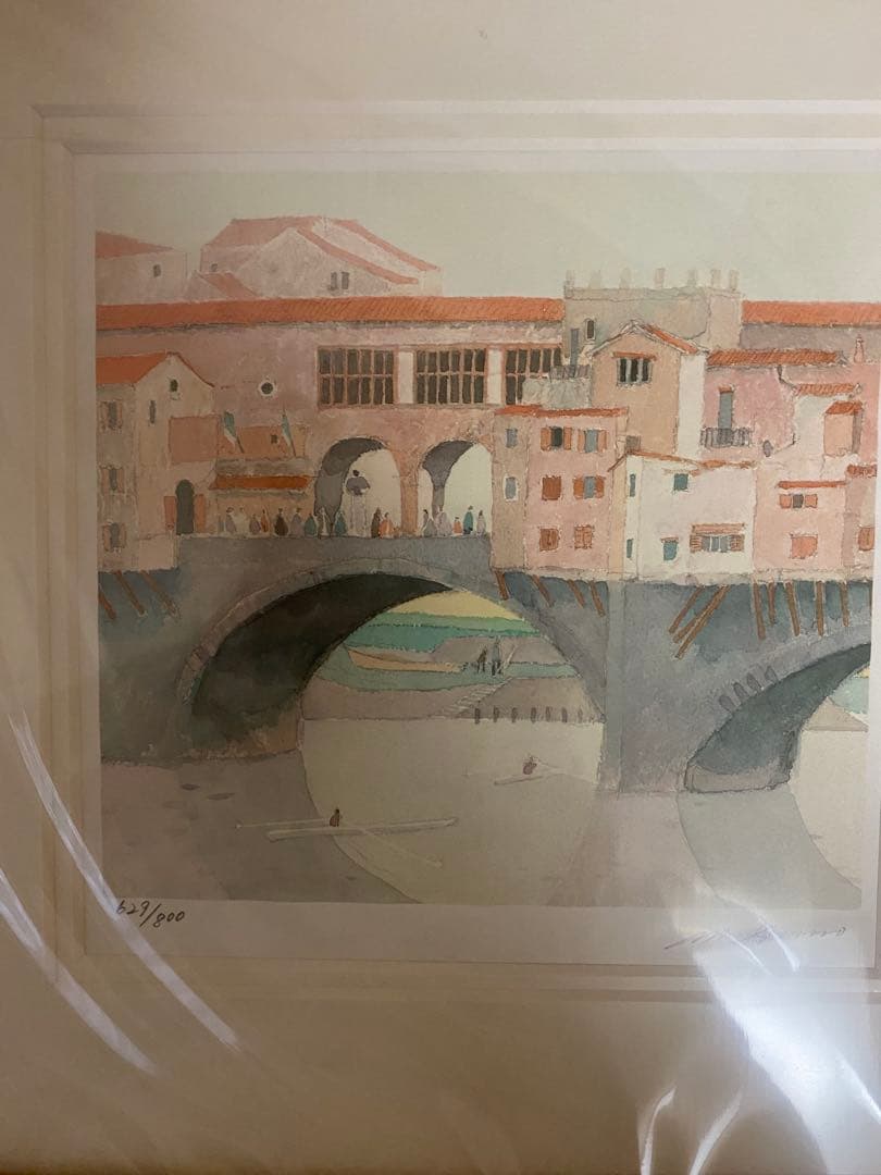 安野光雅「ポンテ・ベッキョ(イタリア)」ダイヤモンドスクリーニング