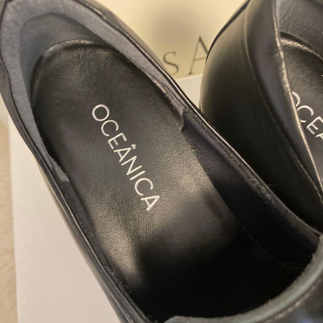 OCEÁNICA 黒 おとな可愛いシューズ　¥23000から50%OFF