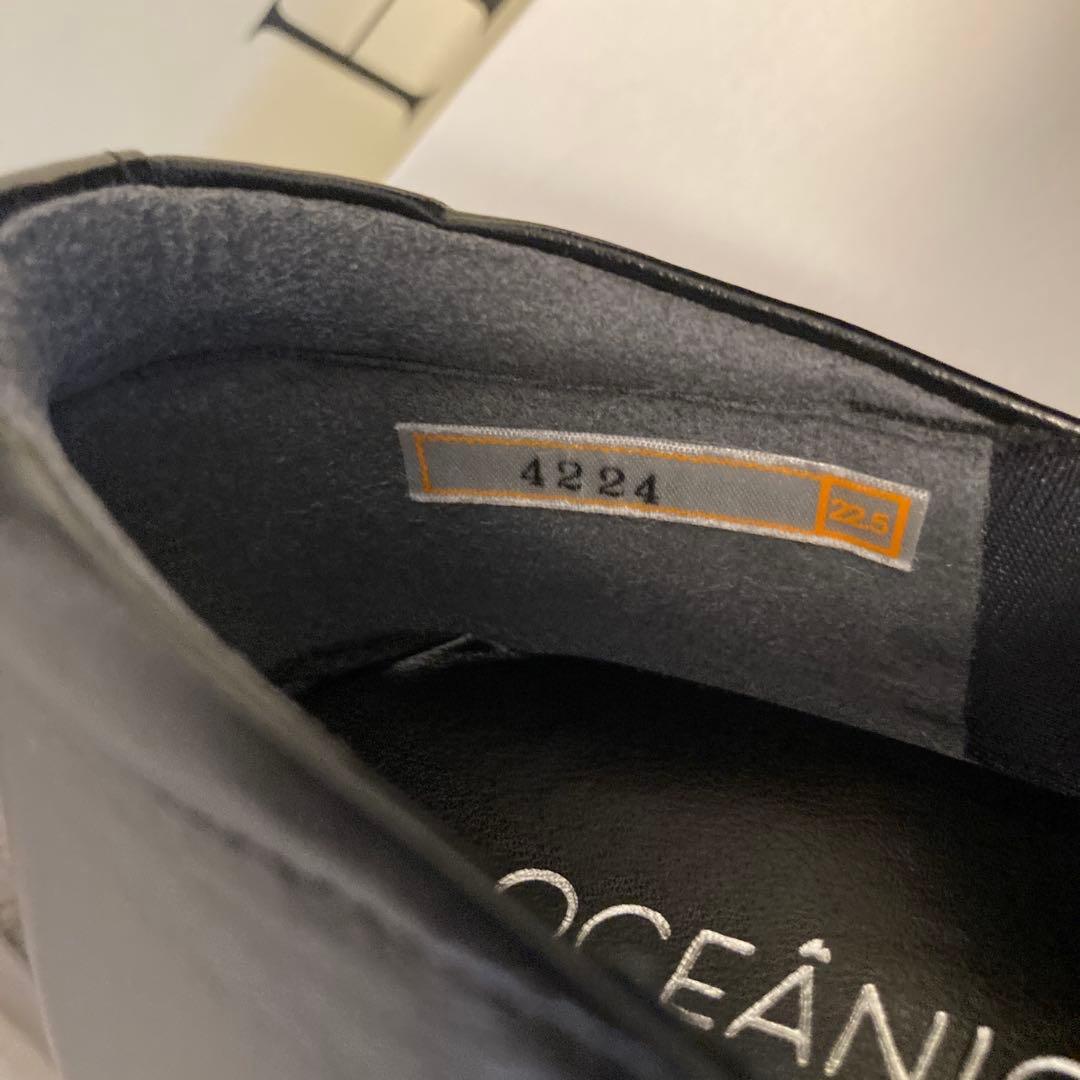 OCEÁNICA 黒 おとな可愛いシューズ　¥23000から50%OFF