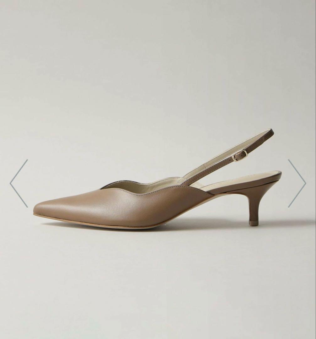 【超美品】ODETTE E ODILE ウェーブラインバックベルト パンプス