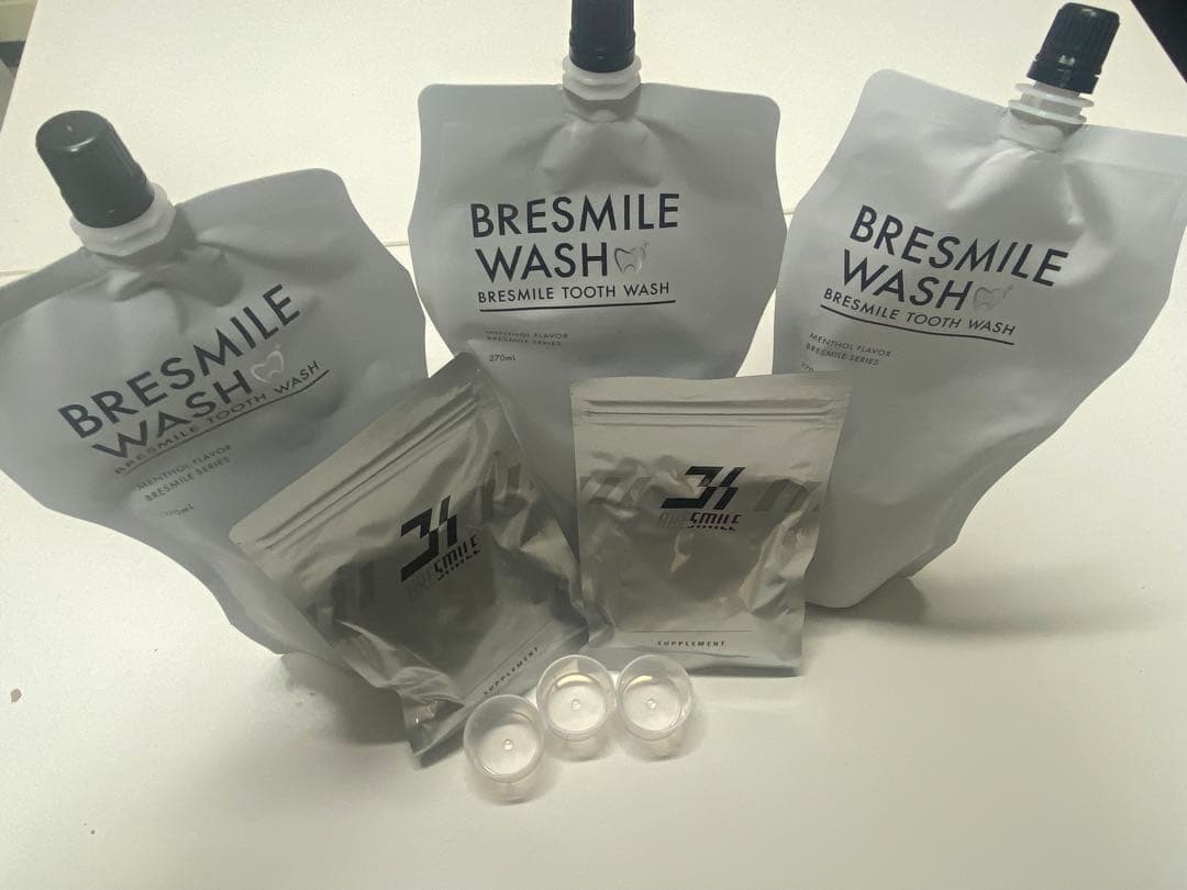 ブレスマイルウォッシュ3袋　ブレスマイルタブレット2個セット