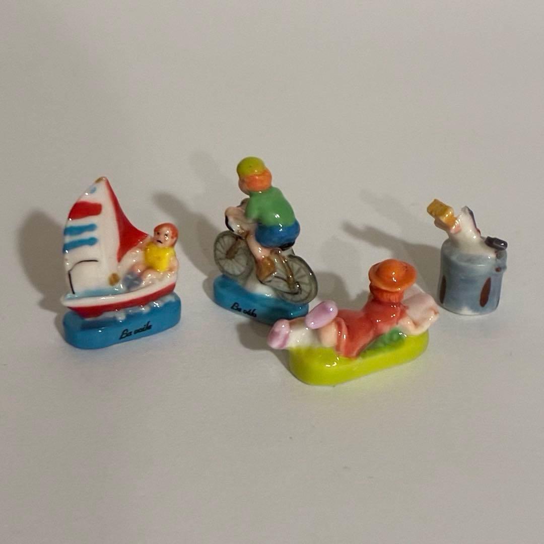 私の趣味　フェーブ　ヴィンテージ　フランス　陶器　ミニチュア　自転車　パレット