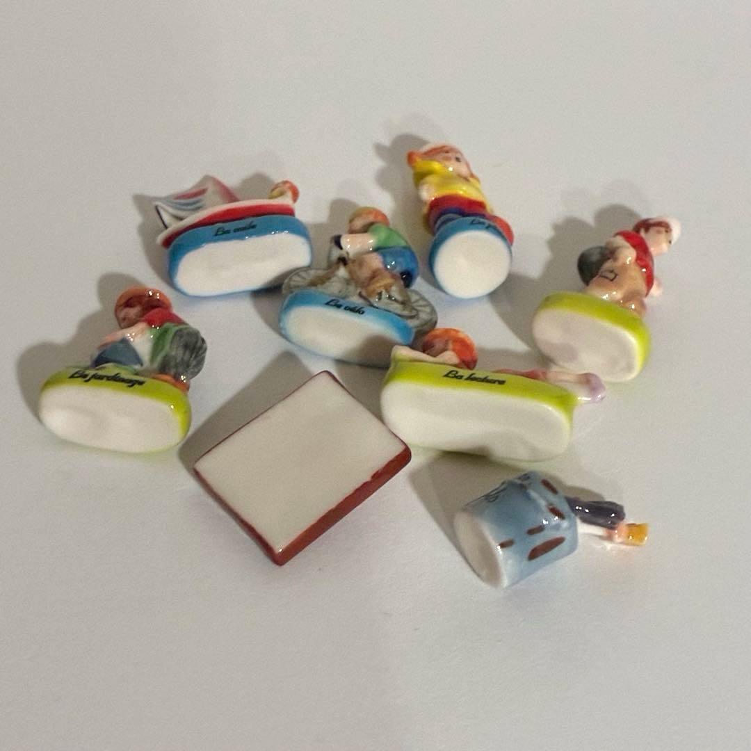 私の趣味　フェーブ　ヴィンテージ　フランス　陶器　ミニチュア　自転車　パレット