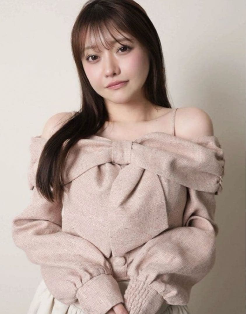 LIPSERVICE リボンオフショル トップス