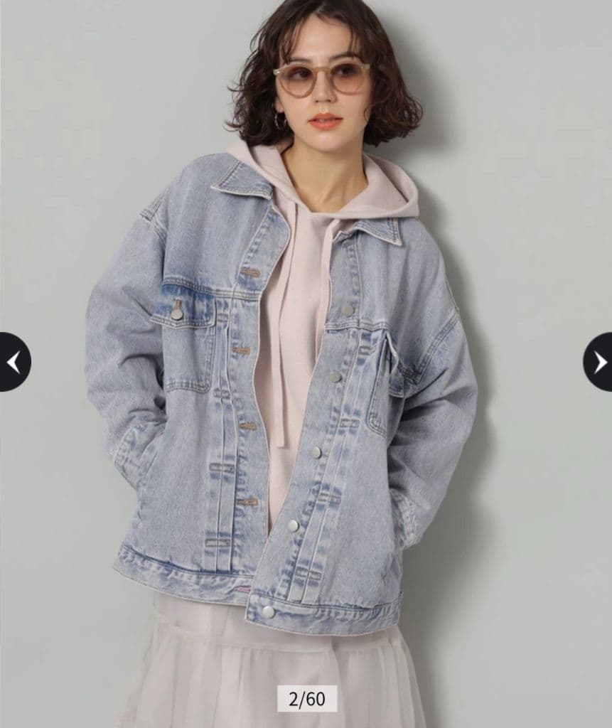 完売アルページュストーリー　ピンクトッピングBIG Gジャンジーンズ　ジャケット