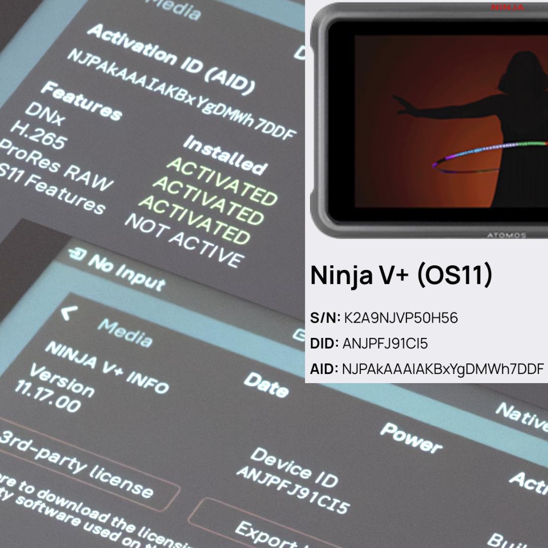 ATOMOS レコーダー NINJA V+ 8K30P 4K120P RAW