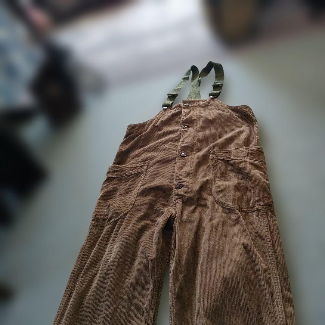 go hemp コーデュロイ オーバーオール