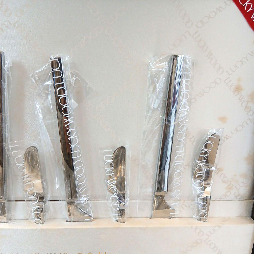 LUCKY WOOD　カトラリーセット　ステンレス18-12　全51点