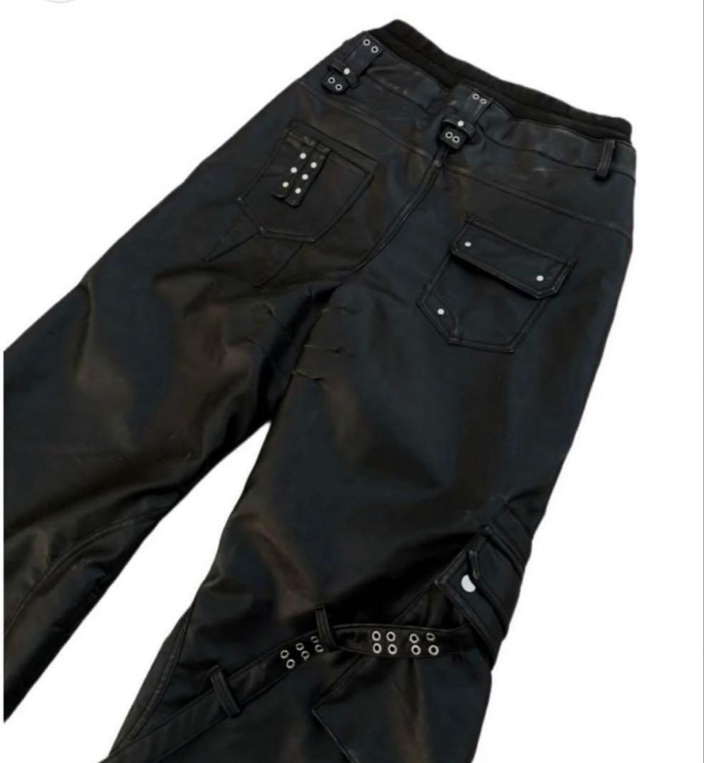 パンツ cozyworldwide LEATHER CARGO PANTS