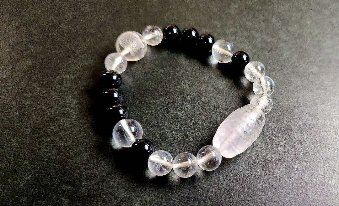 梟　福を呼ぶ マニ車　翡翠　ヒマラヤ水晶　フクロウブレス 023