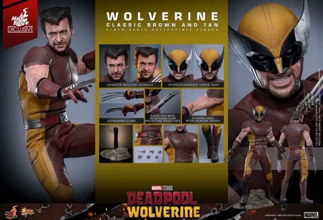ホットトイズ MMS831 ウルヴァリン（ブラウンスーツ） Wolverine