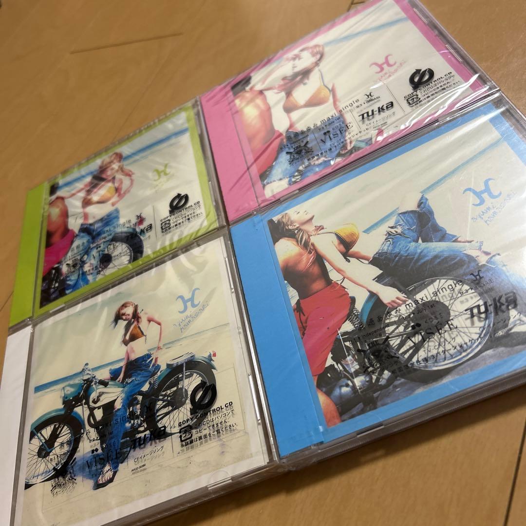 【即購入ok!!】浜崎あゆみ 2002年シングル『H』4形態新品未開封セット