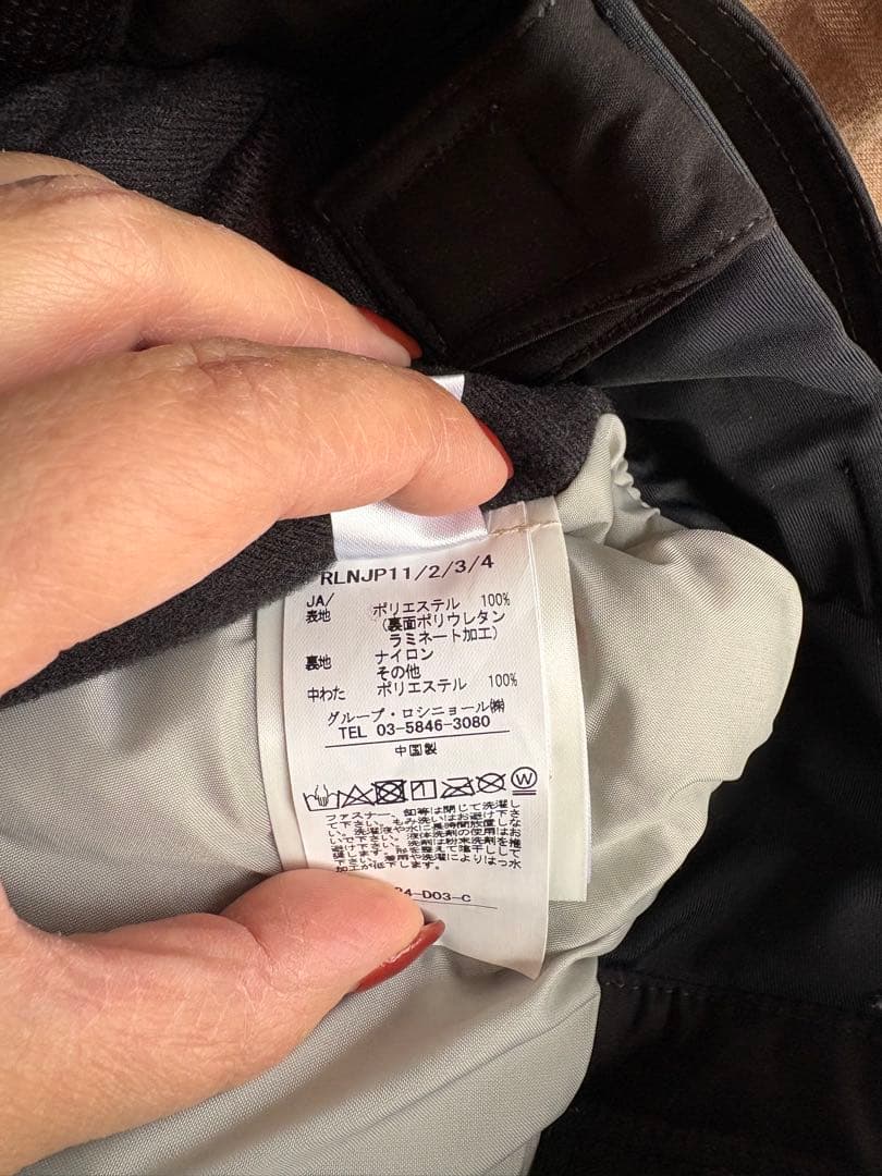 ROSSIGNOL スキーウェア 黒/オレンジ　上下セット