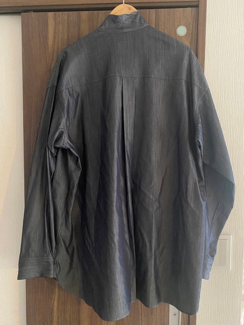 INTERIM ハイパービッグシルクデニムサファリシャツ　サイズ5 美品