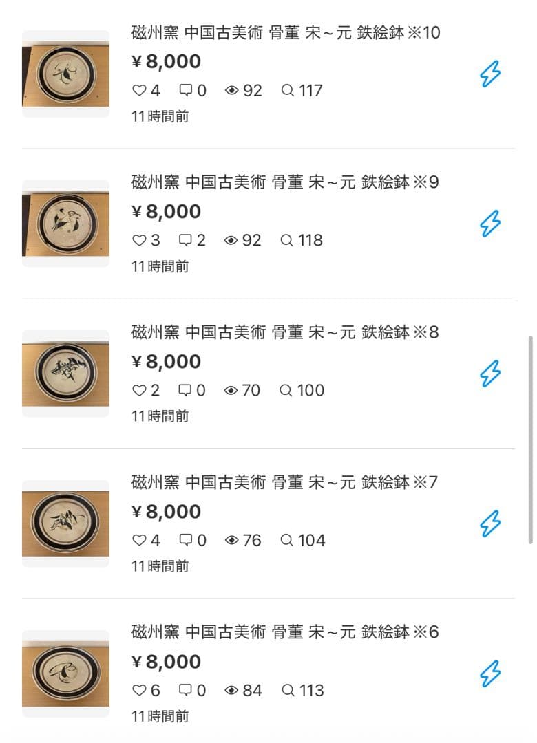 【ひとしさま専用おまとめ15品】磁州窯 中国古美術 骨董 宋~元 鉄絵鉢