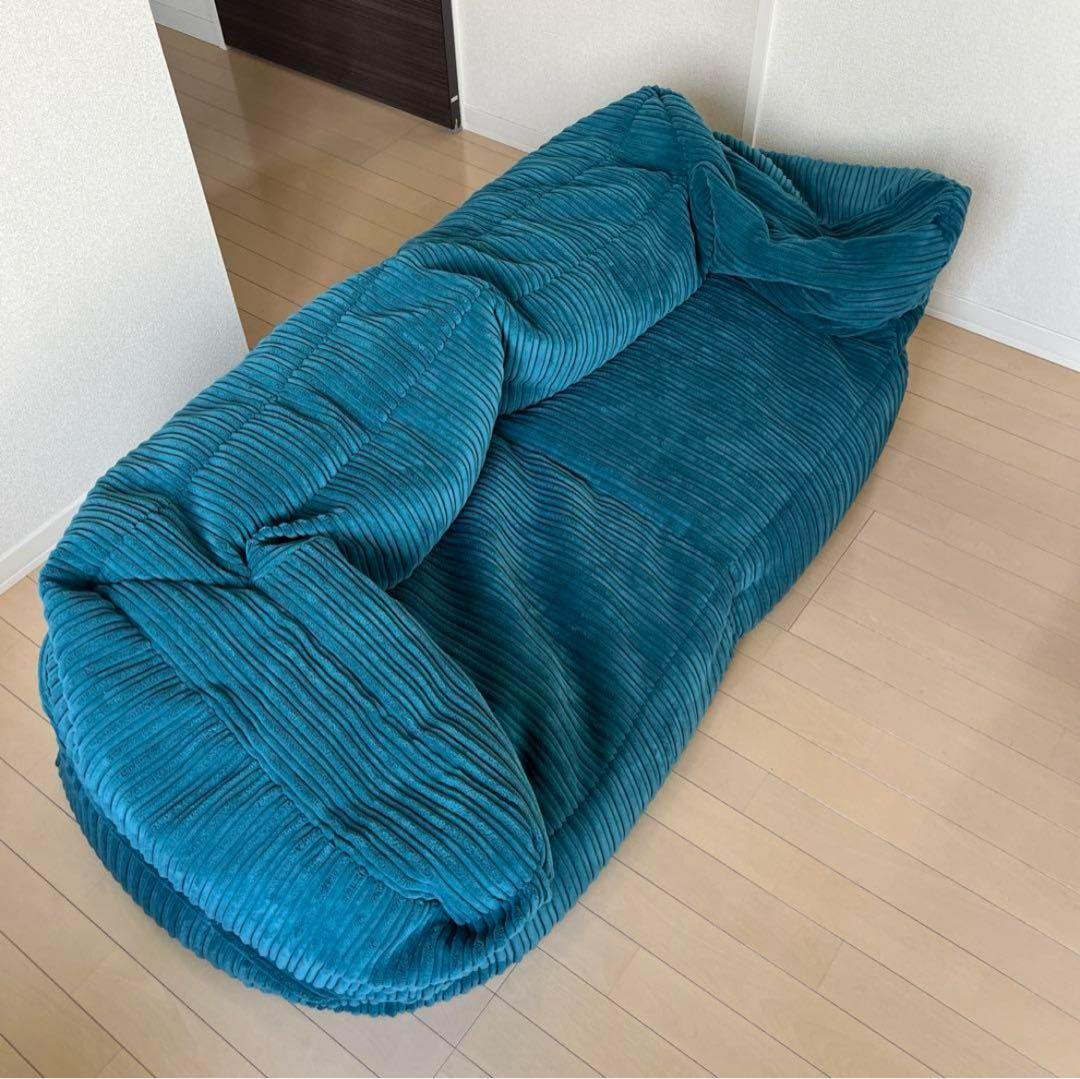 1万円分ビーズ補充済 ラウンジパグ Lounge pug コーデュロイ ティール