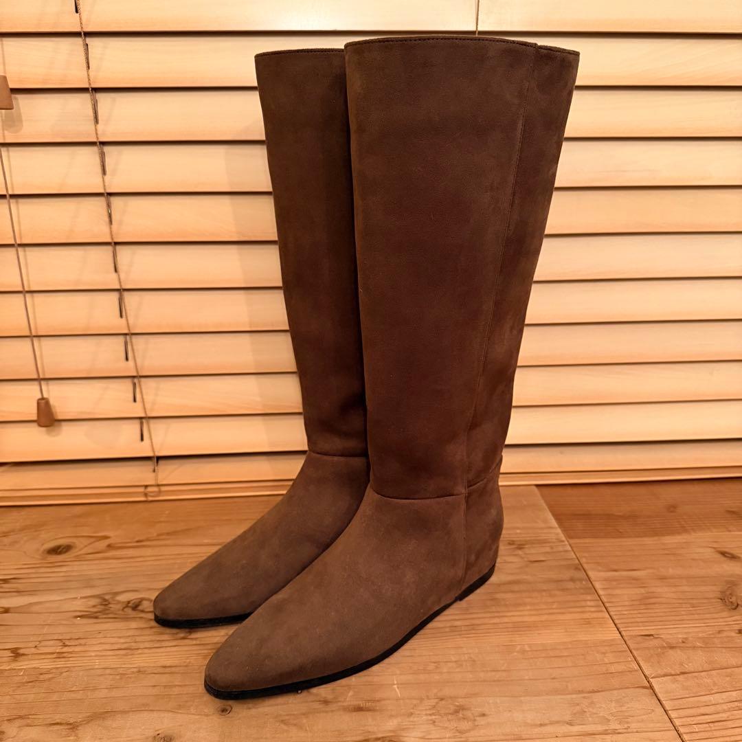 ルン ADAM ET ROPE' 【撥水】インヒールロングブーツ 24.5