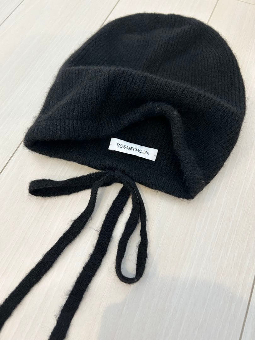 帽子 ROSARYMOON Bucktail Knit Beanie