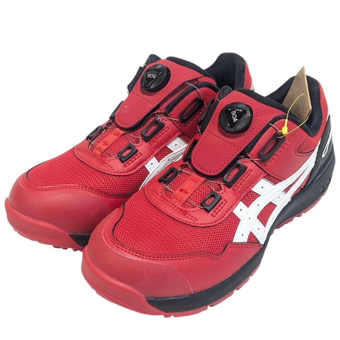 未使用 安全靴 CP209 BOA asics アシックス 26cm レッド