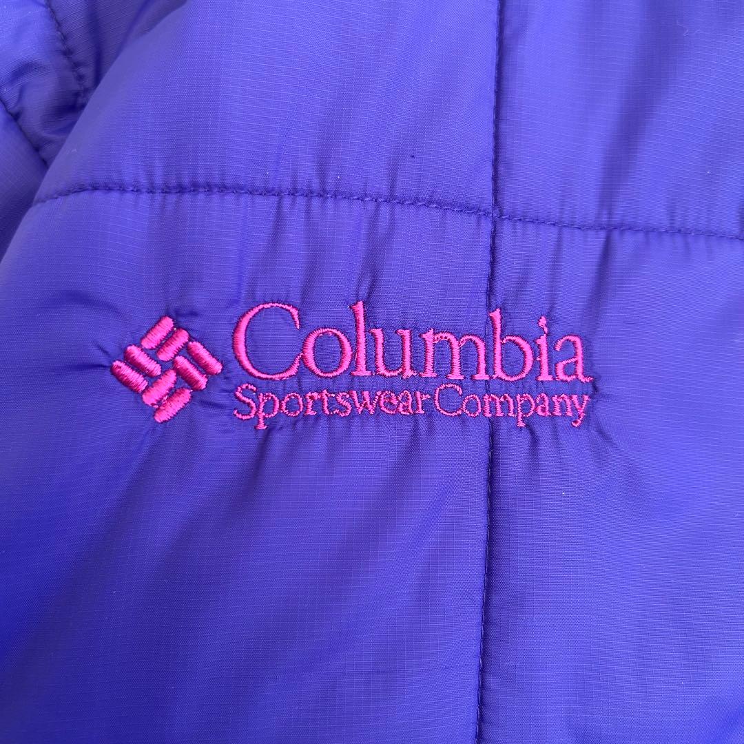 Columbia hooded puffer jacket リバーシブル　00s