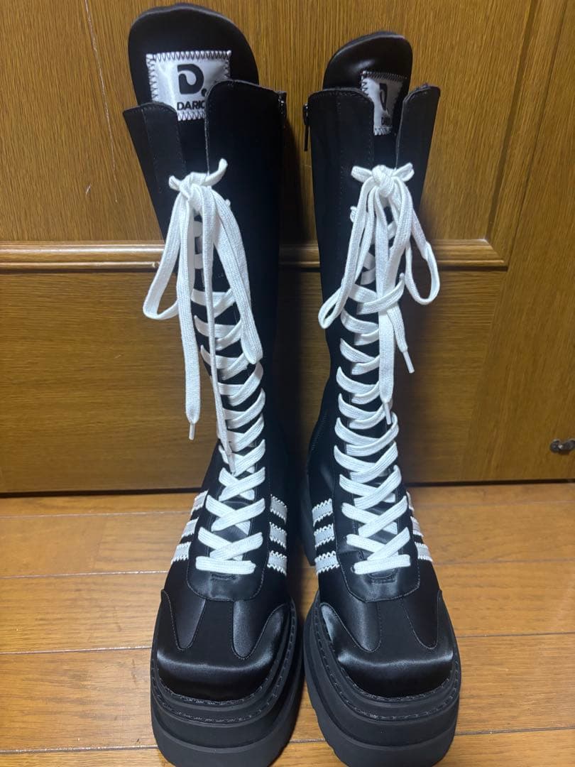 Darich レースアップスニーカーロングブーツ ブラック　Mサイズ