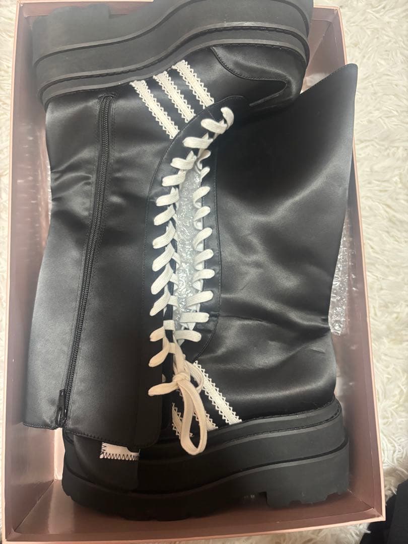 Darich レースアップスニーカーロングブーツ ブラック　Mサイズ