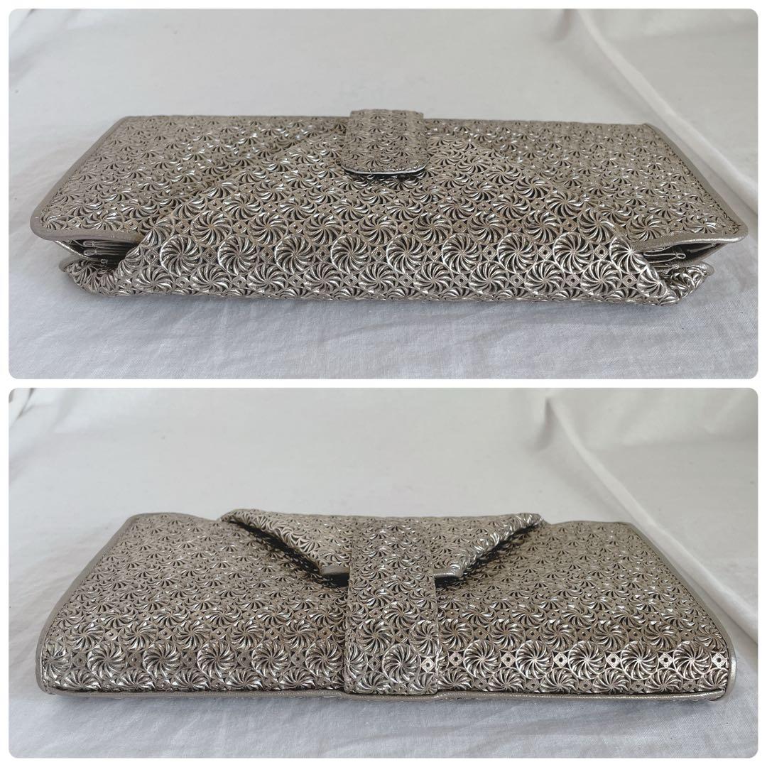 未使用品✨　ヒロコハヤシ　ジラソーレ　チェーン付き長財布　クラッチバッグにも