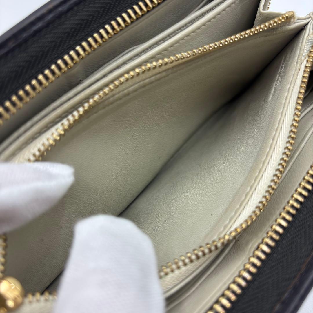 LOEWE ロエベ ヘリテージ ラウンドファスナー 長財布 ロゴ型押し レザー