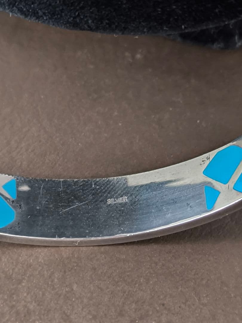 BURBERRY バーバリー ブルーレーベル ブレスレット バングル シルバー