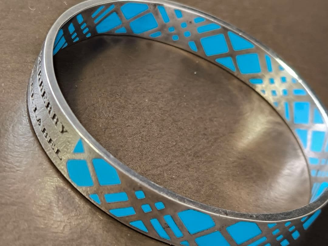 BURBERRY バーバリー ブルーレーベル ブレスレット バングル シルバー