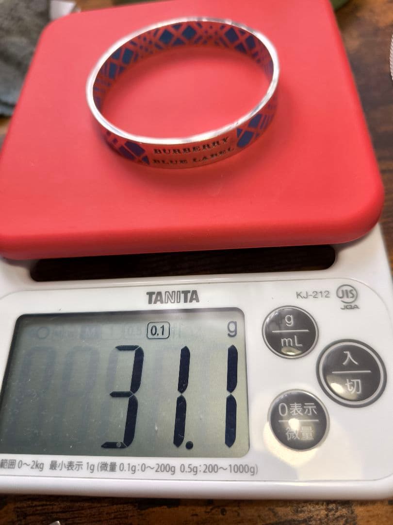 BURBERRY バーバリー ブルーレーベル ブレスレット バングル シルバー