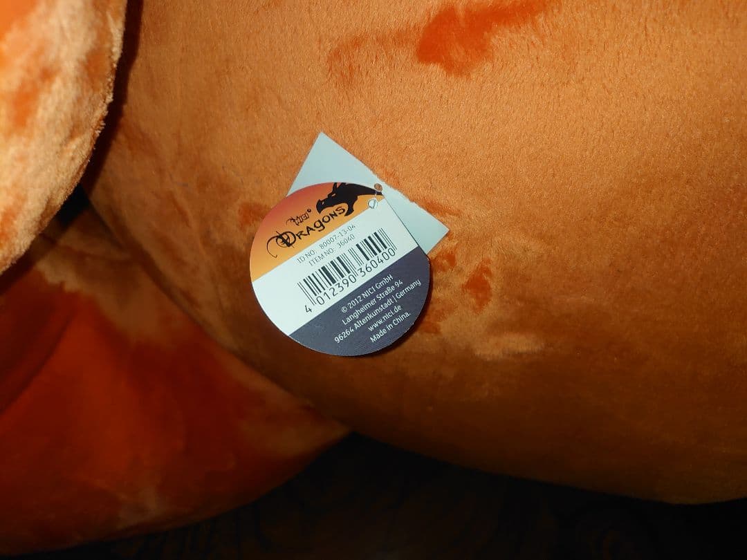 NICI ドラゴンぬいぐるみ　オレンジの子　160cm　正規店購入品