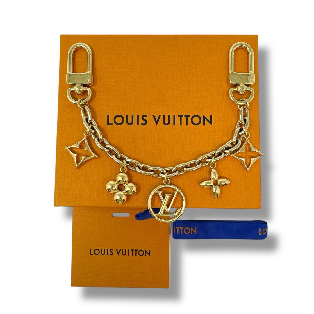 ルイヴィトン チャーム M00997 金 ビジューサックチェーンブルーミング