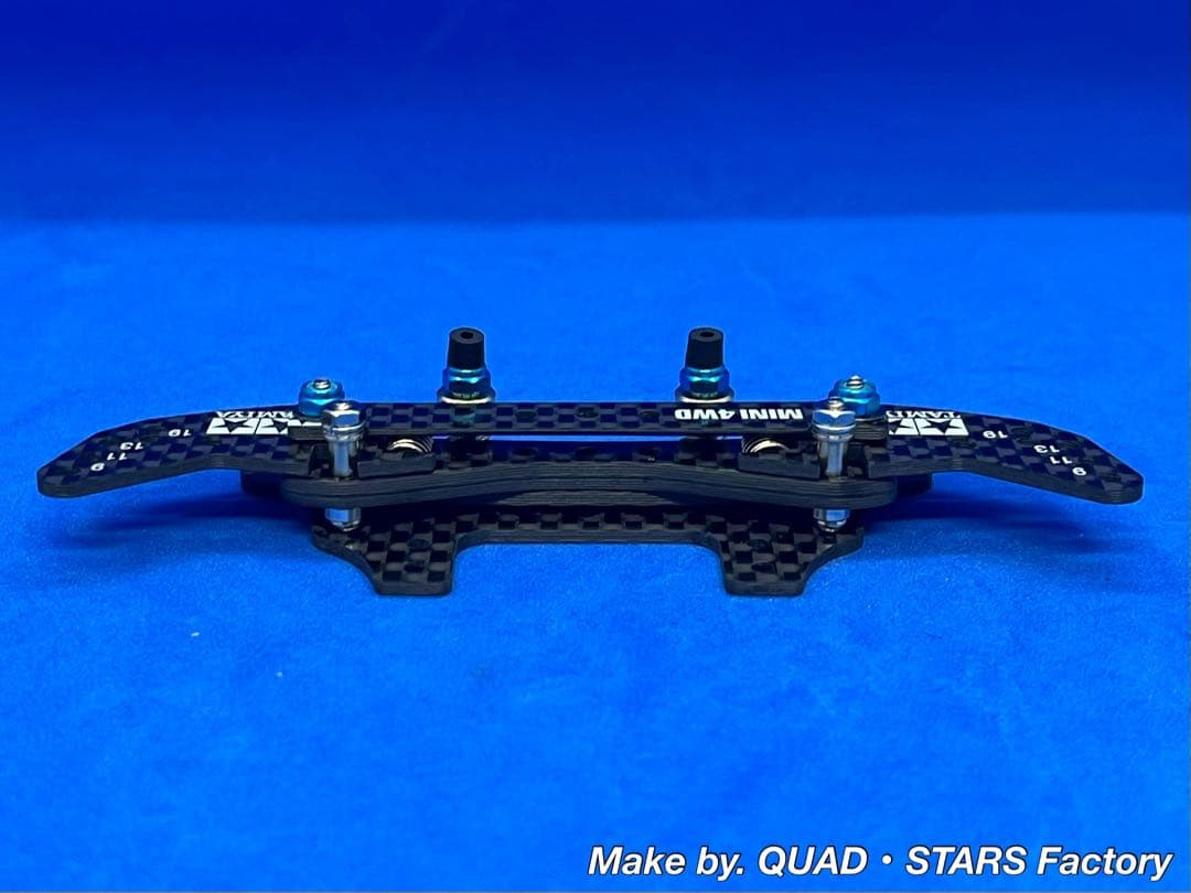 【ミニ四駆・MS用】2軸ATピボットバンパー　J-CUP2021／カーボン