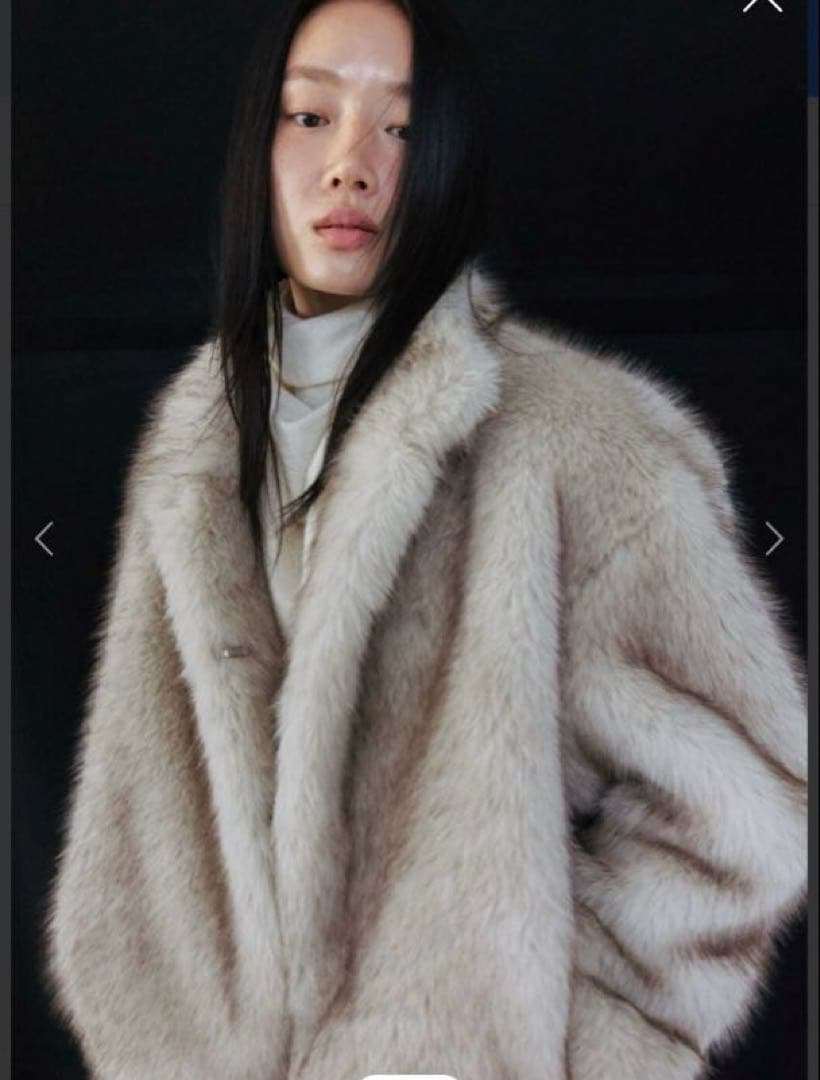 fijiii　MONOHA Fur half jacket