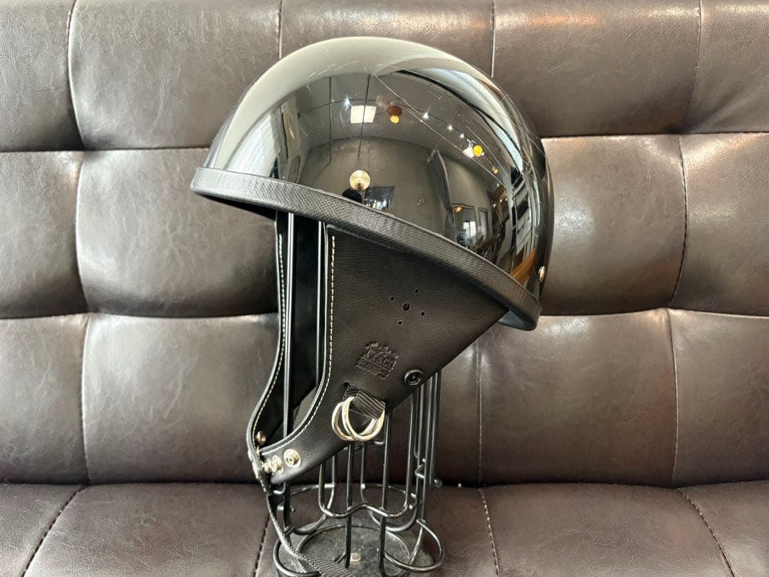 TT&COイーグルロード半ヘルメット本革イヤーカバーSET/ハーレーベルブコ