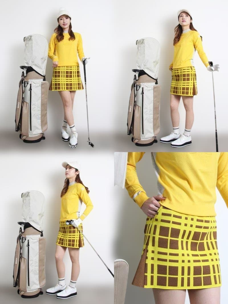 アルチビオ　◆　ランダムチェック柄ニットスカート