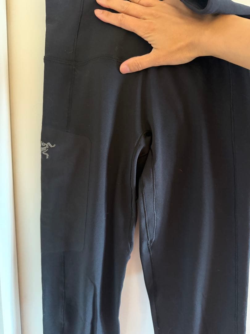 アークテリクス　XS ロー ボトムス レディース 裏起毛 タイツ ポケット付き