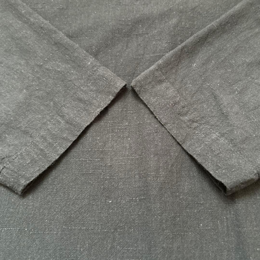 huis 遠州織物　レピアプルオーバ ブラック　U605