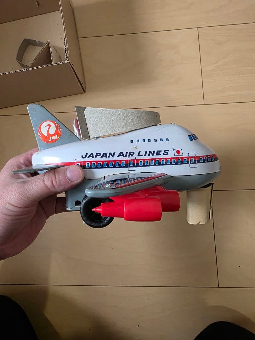【希少・昭和レトロ】野村トーイ 飛行機　箱付き ビンテージ 日本製