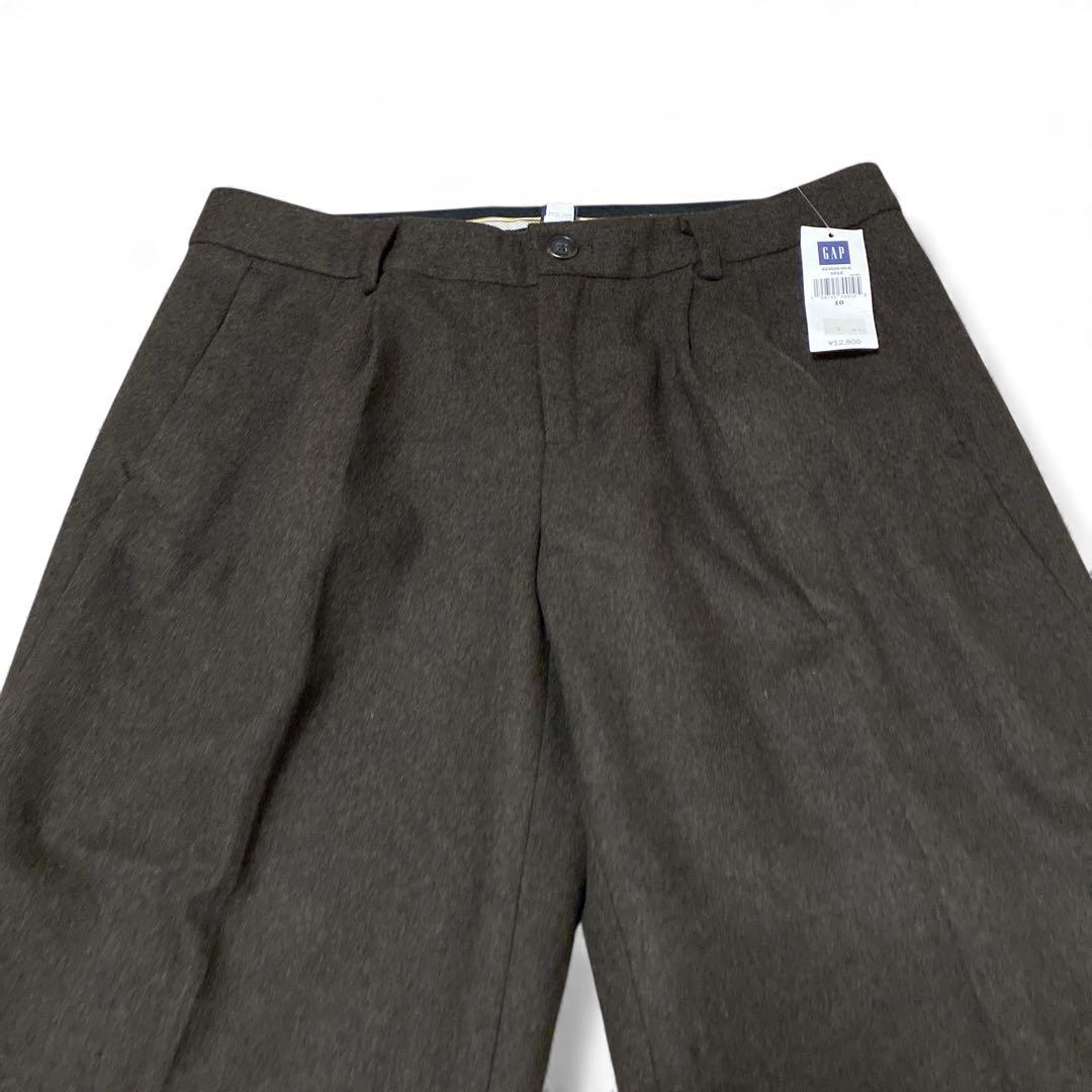 新品未使用GAPカシミヤウールスラックス　ブーツカット　ベルボトム　ブラウン