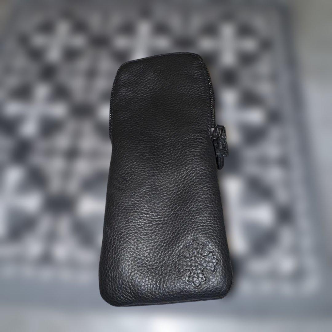 【新品未使用】クロムハーツ メガネ拭きとレザー眼鏡ケースセット