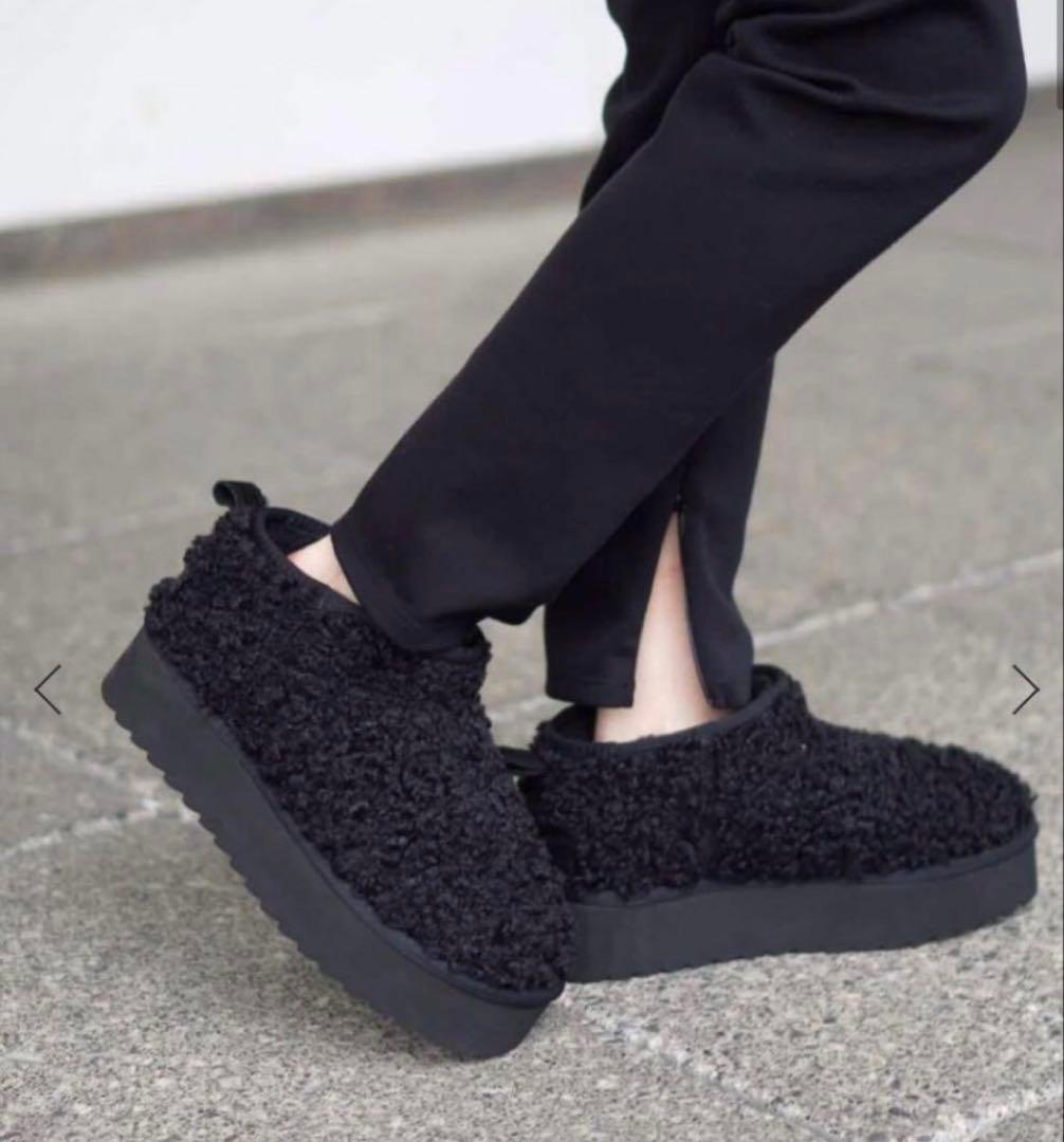 靴 COLORSOFCALIFORNIA curly fake fur boot