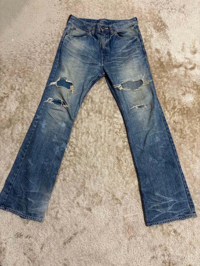 バックラッシュストレートデニム