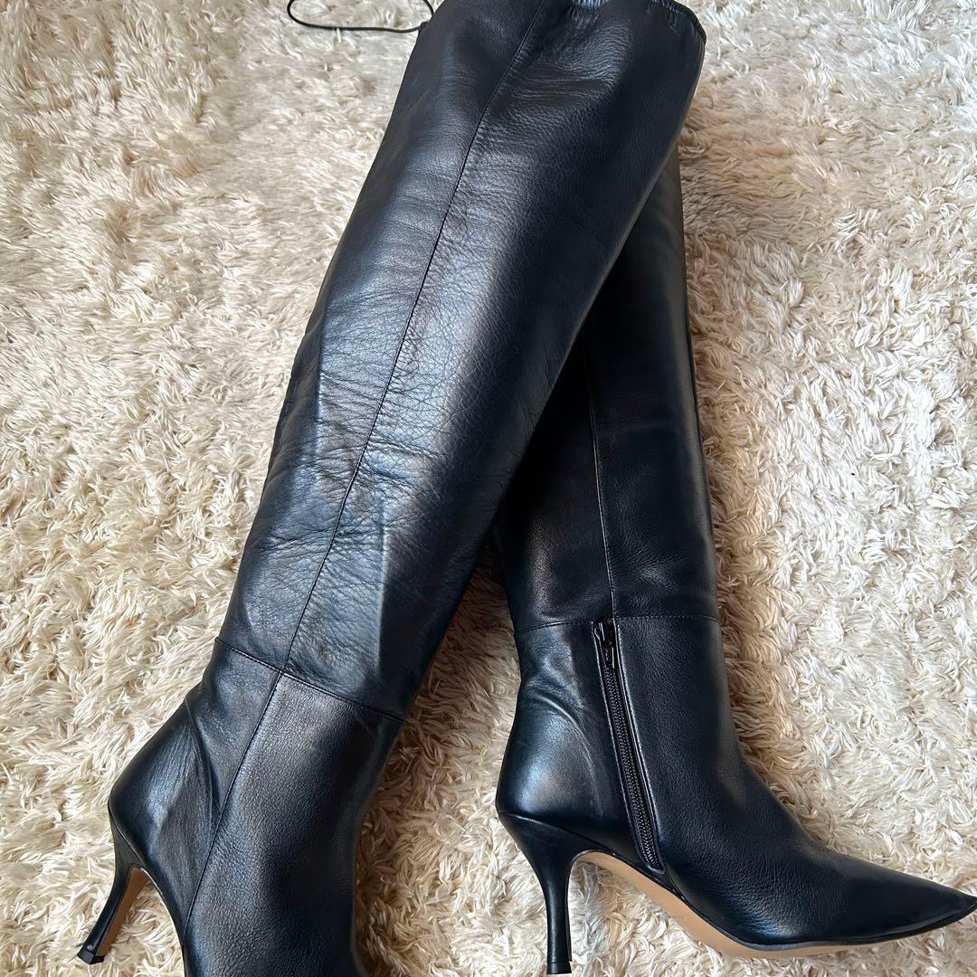 未使用Whim Gazette Hoaw. ニーハイブーツ　ブラック 24cm